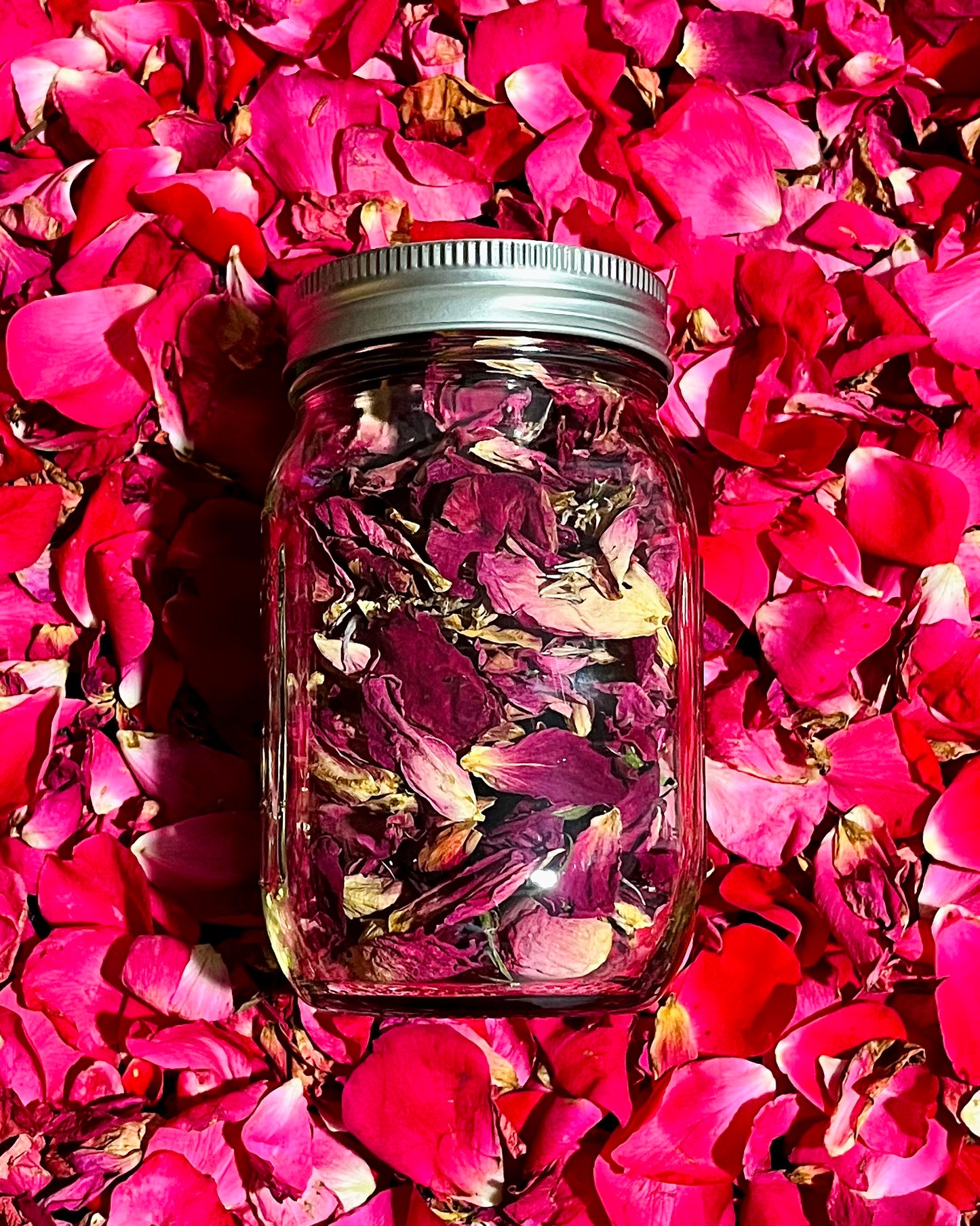 Dried Red Rose Petals